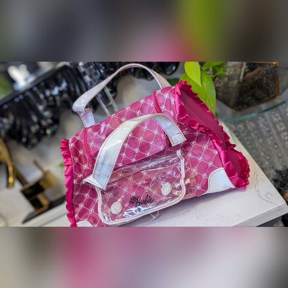 Barbie Pink & White Hug n' Heal Pet Carrier Bag Travel Purse